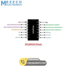 14 Dip 8 bit Microcontroller PIC16F676 - Side View