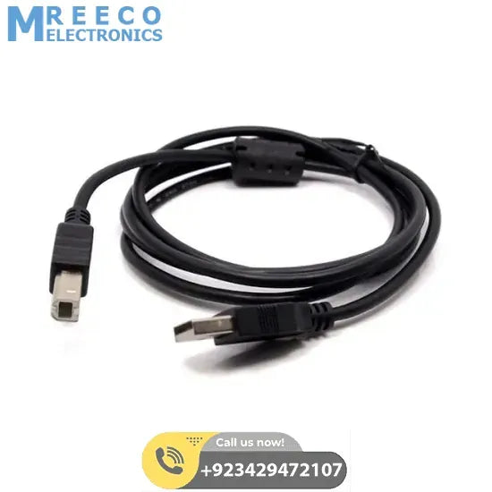 1.5m USB 2.0 Type A to Type B Arduino USB Cable - Side View