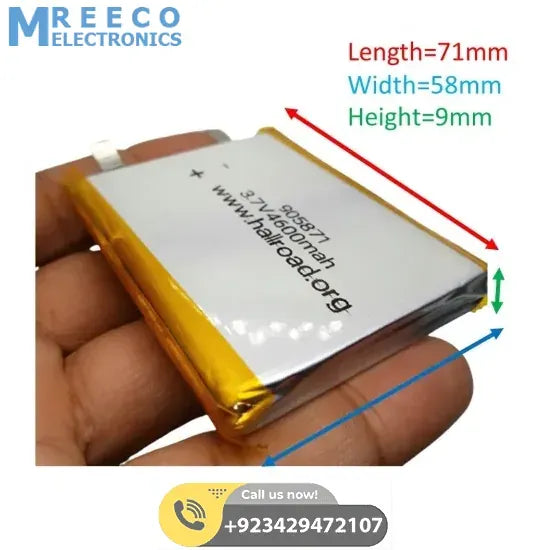 Multipurpose 4600mAh 3.7V Lithium ion Battery Rechargeable Battery For IoT Robotics And EV Electric vehicle - Front View