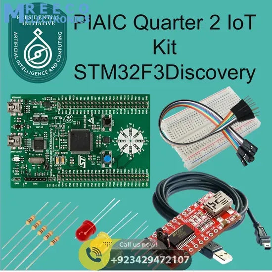 PIAIC Quarter 2 IoT Kit STM32F303VC Discovery - Front View