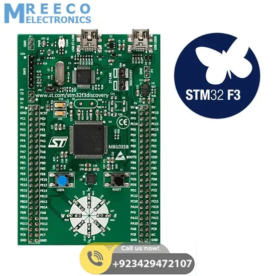 PIAIC Quarter 2 IoT Kit STM32F303VC Discovery - Side View