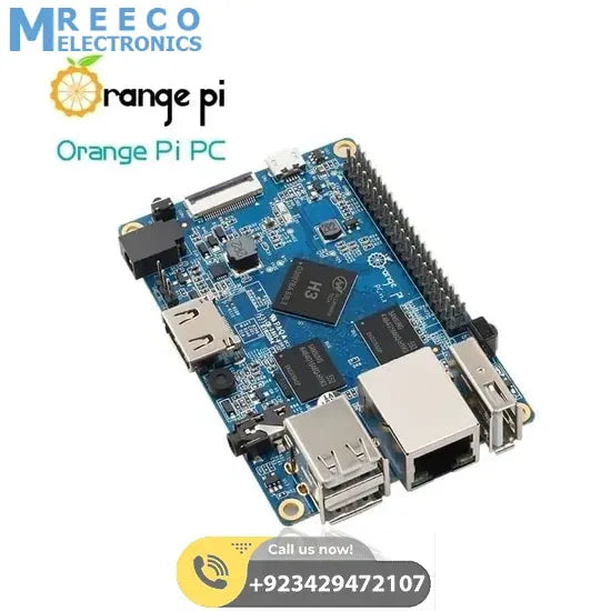 Orange Pi PC H3 Quad Core Development Board Module - Side View