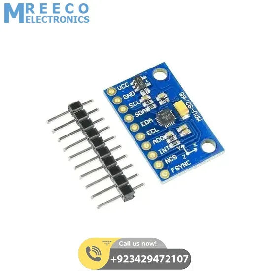 9DOF 9 Axis Accelerometer Gyroscope Magnetometer Module MPU9250 - Front View