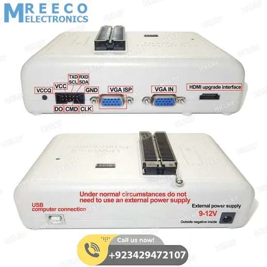 Original New RT809H EMMC Nand-FLASH Extremely Universal Programmer RT809H 31 Adapters Suction Pen EMMC Nand - Side View