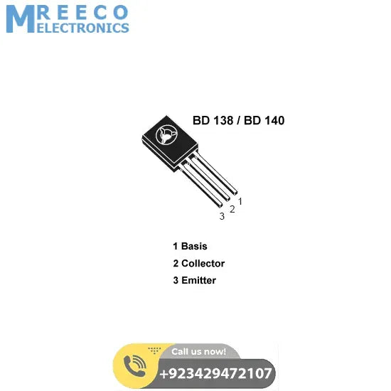 BD140 PNP Transistor In Pakistan - Side View