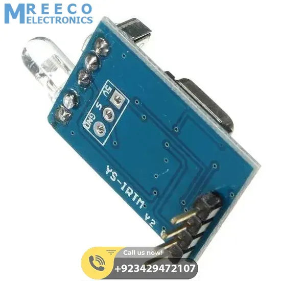 DIY 5V Wireless IR Infrared Remote Decoder Encoding Transmitter Receiver Module in Pakistan - Back View