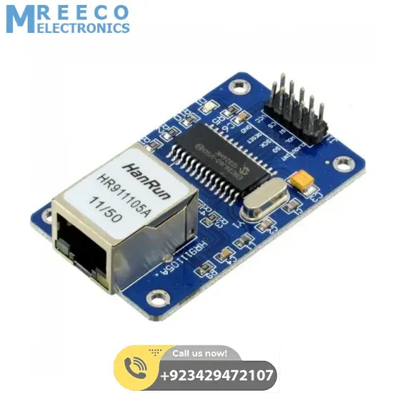 Enc28j60 Arduino Ethernet Module LAN Network Module - Front View