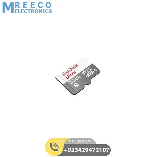 Class 10 SanDisk 32GB Ultra Micro SD Card For Raspberry Pi - Back View