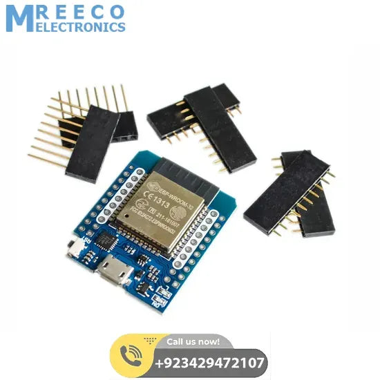 D1 Mini NodeMCU ESP32 ESP-WROOM-32 WLAN WiFi Bluetooth IoT Development Board - Front View