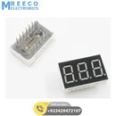 3 Digit Common Cathode 7 Segment LED Display - Side View