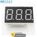 3 Digit Common Cathode 7 Segment LED Display - Back View
