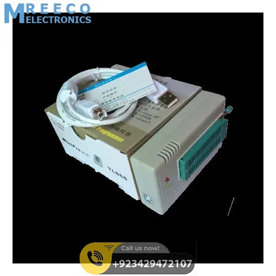 Universal Programmer TL866II Plus USB Programmer for 15000+IC SPI Flash NAND EEPROM MCU PIC AVR - Front View