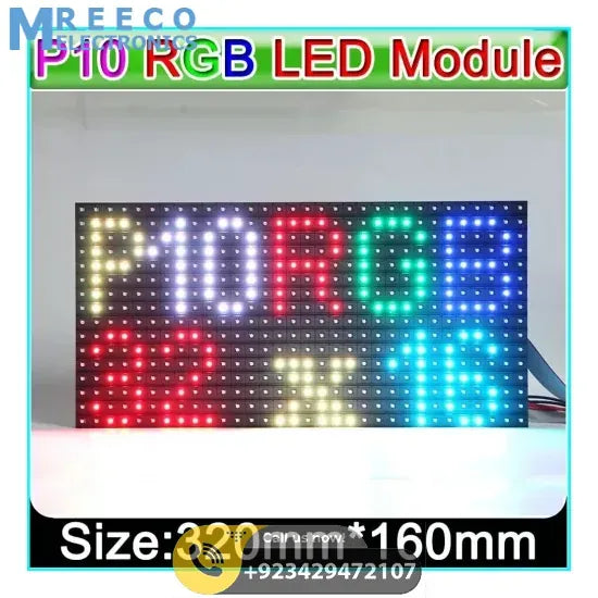 P10 Full Color Led Display Video Module 320x160mm - Back View