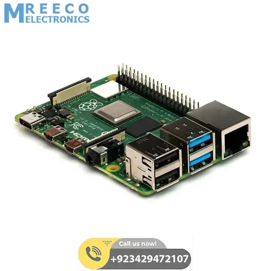 Raspberry Pi 4 8GB RAM Model B Quad Core CPU 1.5Ghz Development Board - Side View