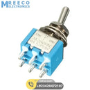 Mini MTS-203 6-Pin DPDT 6A 125VAC Toggle Switch 6 Pin On Off Toggle Switch 2 Positions - Side View