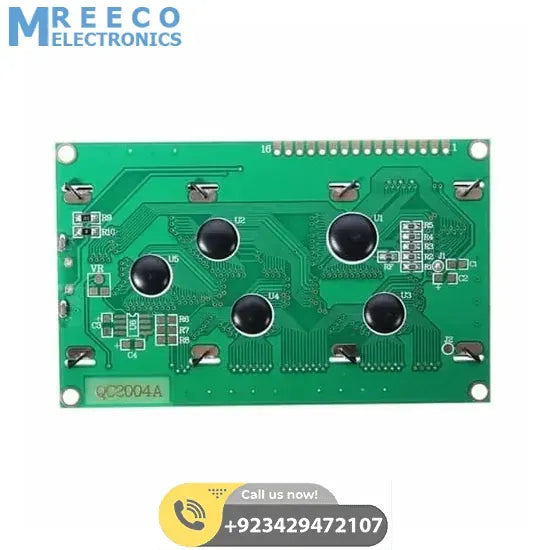 2004A 20X4 Character Blue Color LCD Display For Arduino - Back View