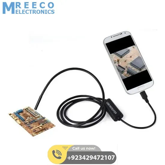 6 LED 7mm Lens USB Android Waterproof Endoscope Borescope Snake Tube Camera - Top View