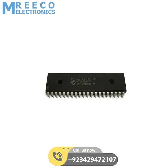 PIC16F877A IC Chip - Front View