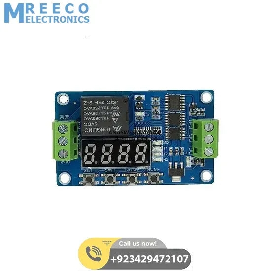 FRM01 Time Delay Cycle Self-lock Relay Control Module 18 Functions - Front View
