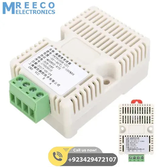 PKTH100B-czi High-Precision RS485 MODBUS RTU Temperature And Humidity Sensor Transmitter - Front View