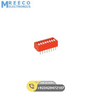 Dip Switch /Slide Switch 8 switches - Front View