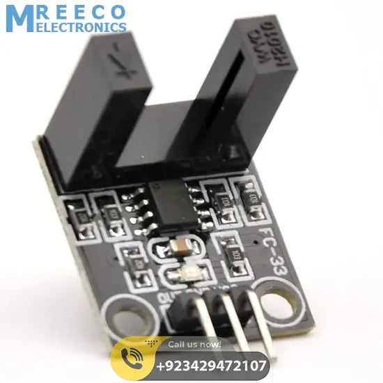 FC-33 10mm Arduino RPM Sensor Rotational Speed Measuring Sensor - Side View