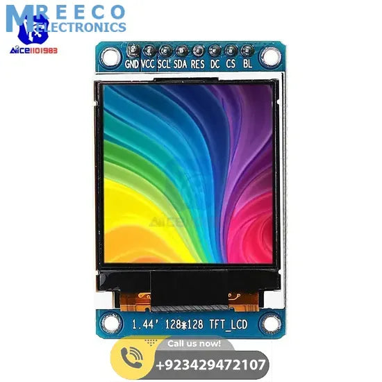 ST7735 1.44 inch 128x128 SPI TFT Color Screen LCD Display - Front View