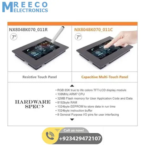 7 inch Nextion TFT HMI LCD Touchscreen NX8048T070-011R - Side View