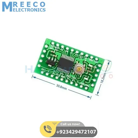 Arduino Pro Mini Clone LGT8F328P - Back View