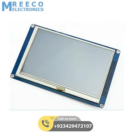 7 Inch TFT LCD module (w/touch screen and SD slot) (also for Arduino MEGA or DUE) - Front View