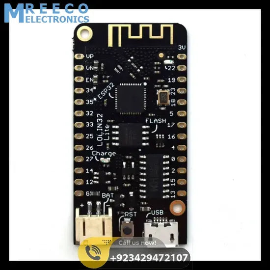 WEMOS LOLIN32 Lite ESP32 development Board - Back View