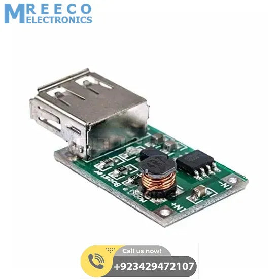 USB 1200mA DC 2~5V to DC 5V Voltage Step up Boost Module - Side View