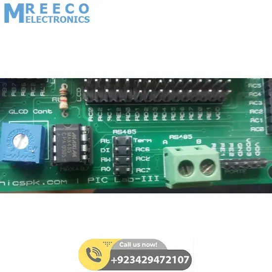 PIC Lab-III Microchip PIC Microcontroller development board - Top View