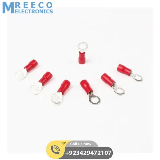 RV1.25-5 Insulated Crimp Ring Terminal Cable Wire Connector - Back View