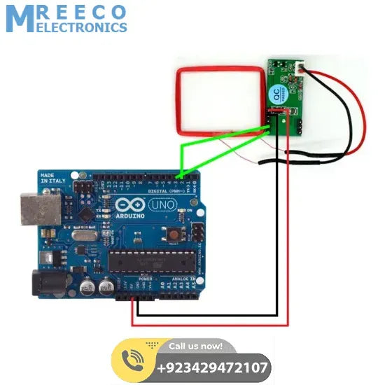 RDM6300 RFID Card Reader Module In Pakistan - Side View