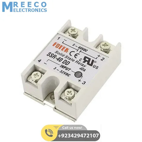Solid State Relay DC Output SSR 40DD - Front View