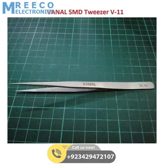 SMD Tweezer VANAL V 11 For Positioning Components - Front View