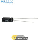 Aluminum 10uF 50V Electrolytic Capacitor - Front View