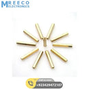 25mm Brass PCB M3 Hex Female Threaded Brass Spacer - Front View