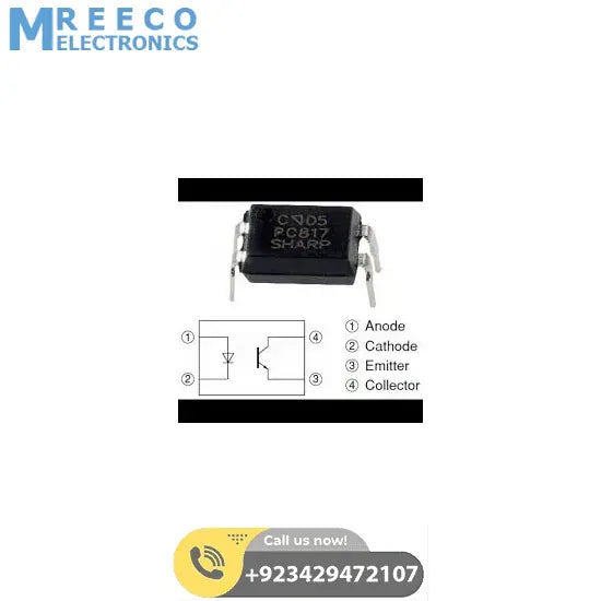 Original Sharp PC817 Optocoupler - Front View