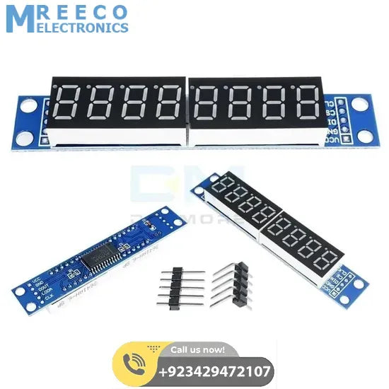 8 Digit 7 Segment Module Assembled MAX7219 - Top View