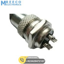 4 Pin 16mm XLR Cable Connector Panel Chassis Mount - Front View