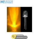 Large 10mm Yellow LED crystal - Side View