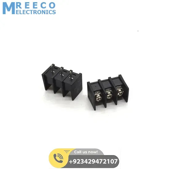 Barrier Terminal Block 3 PIN Connector 7.62mm (KF25) - Front View