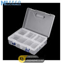 Adjustable Double Layer Component Organizer Tool Container Storage Box F240 - Front View