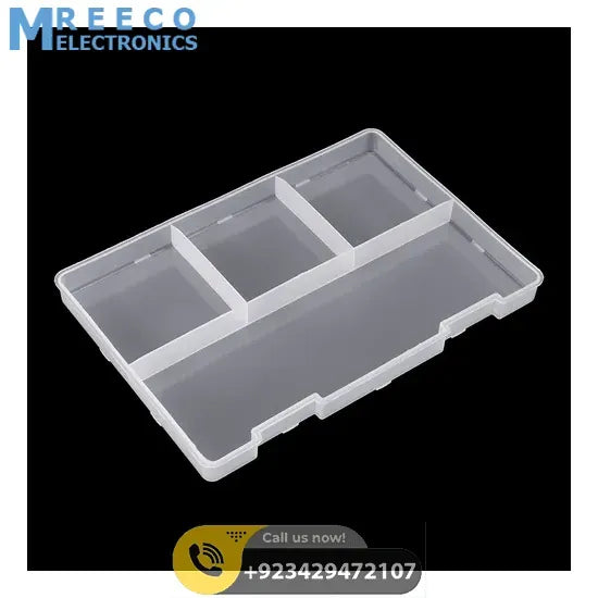 Adjustable Double Layer Component Organizer Tool Container Storage Box F240 - Back View