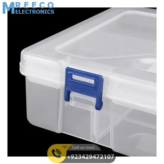 Adjustable Double Layer Component Organizer Tool Container Storage Box F240 - Bottom View