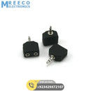 Headphone Jack Splitter 3.5mm Jack Plug to 2x 3.5mm Jack Sockets Stereo Adaptor Dual Splitter - Front View