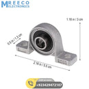 T8 Rod Holder 8mm Shaft Mounting Bearing Motor Shaft Holder - Back View