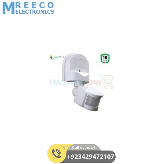Wall Mount PIR Motion Sensor Security And Light Switch - Front View